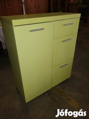Komód 3 fiók + szekrényrész masszív darab