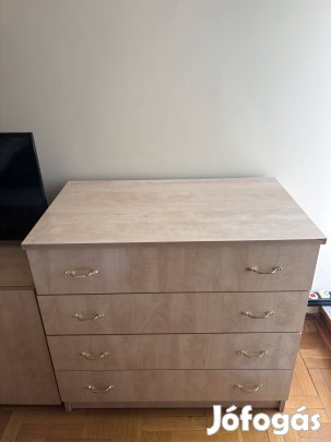 Komód + kisszekrény szett eladó - praktikus tárolás