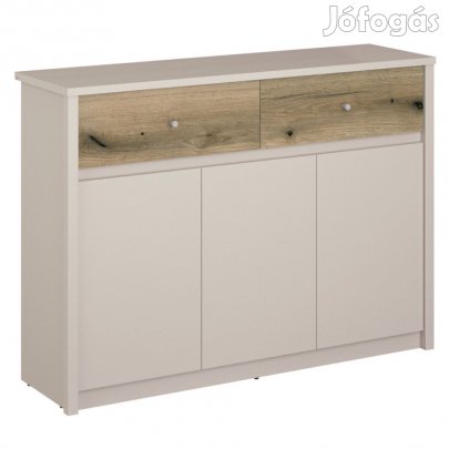 Komód, kasmír/evoke tölgy, KAROS 3D2S