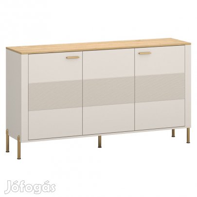 Komód, kasmír/kő tölgy, RUNOL 3D