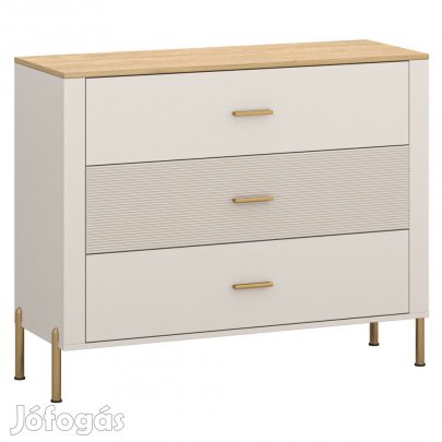 Komód, kasmír/kő tölgy, RUNOL 3S