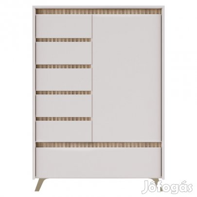 Komód, kasmír/sonoma tölgy, LONGY REG1D5S1K