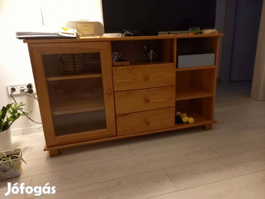 Komód, tömör fenyőfa