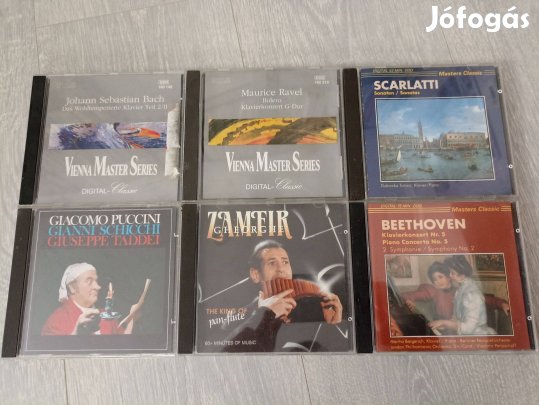 Komolyzenei CD csomag 12 db eredeti gyári audio cd lemez Hibátlan