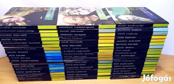 Komolyzenei CD válogatás, a műfaj legismertebb szerzőivel, életrajz me