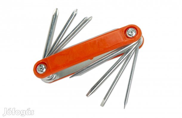 Kompakt Összecsukható zseb csavarhúzó készlet - 8 az 1-ben