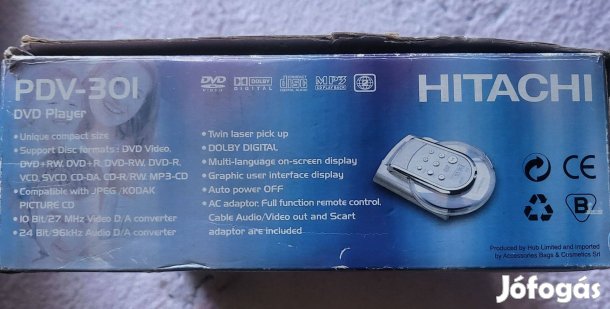 Kompakt dvd, mp3, cd, video lejátszó