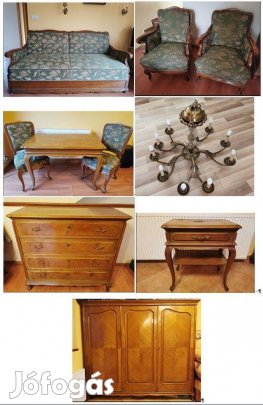 Komplett Neobarokk Cseresznyefa Bútor + Csillár