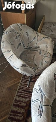 Komplett Retro Szett: 2 db Ágyneműtartós Kanapé + 2 db Forgófotel
