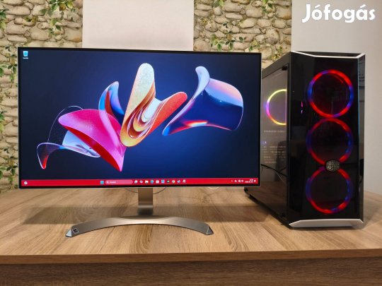 Komplett Ryzen gamer pc(monitor, billentyű, egér, wifi)