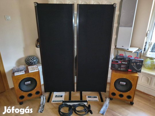 Komplett, aktív keresztváltott Magneplanar rendszer! 4db végerősítő! K