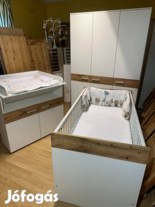 Komplett fehér babaszoba; újszerű; házhoz szállítom