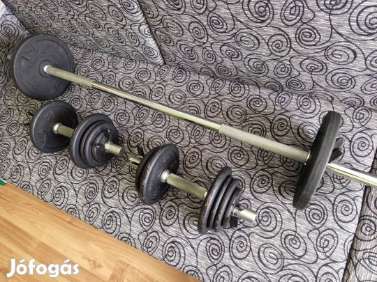 Komplett súlyzó készlet