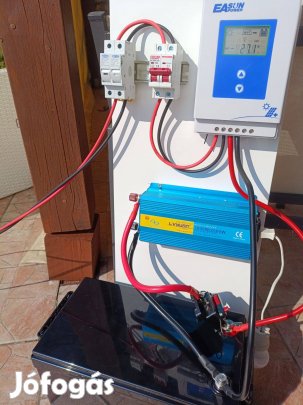 Komplett szigetüzemű napelem 2,5kwh Lifepo akkuval
