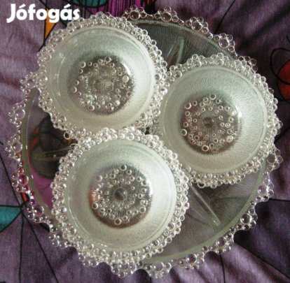 Kompótos,salátás kis tálkák,nagytállal együtt,szettben,hibátlan/50