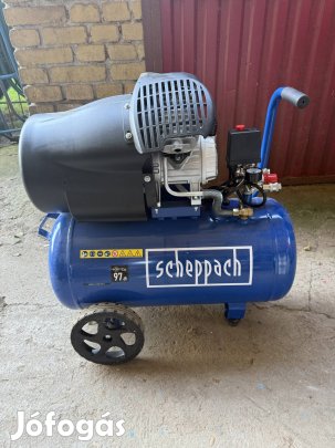Kompresszor 50 liter 10 bár 2 hengeres eladó 