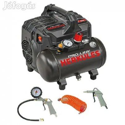 Kompresszor-6L-8 bár-Levegő szettel-HERKULES PRO-LINE SILTEK+