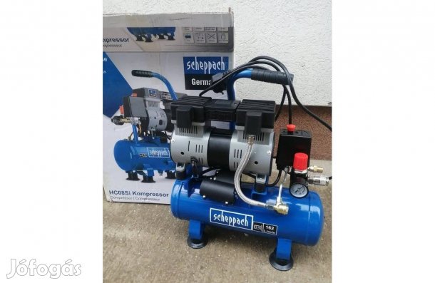 Kompresszor HC08Si Scheppach csendes kompresszor