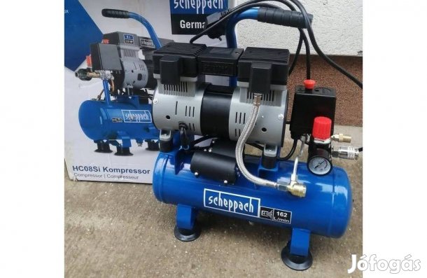 Kompresszor HC08Si Scheppach csendes kompresszor
