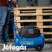 Kompresszor HC24x Scheppach - 8bar | 24L | olajmentes | 180L/perc