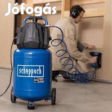 Kompresszor HC35V Scheppach - 1500W | 10 bar | olajmentes és alacsony