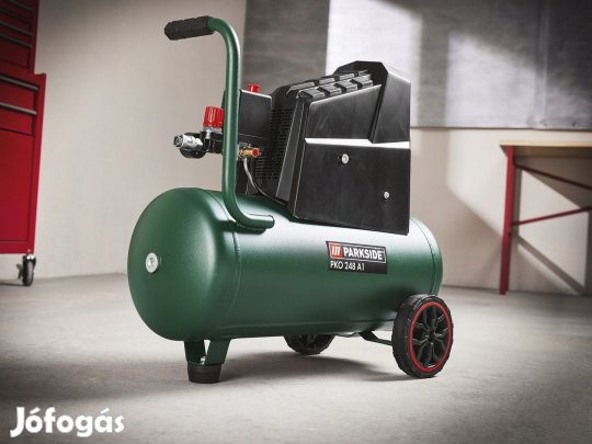 Kompresszor, 24 l Olajmentes! 8bár! PKO 248 A1 PARKSIDE