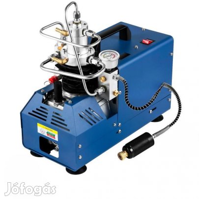 Kompresszor, 300 bar, 230 V, 1800 W, kézi leállítás