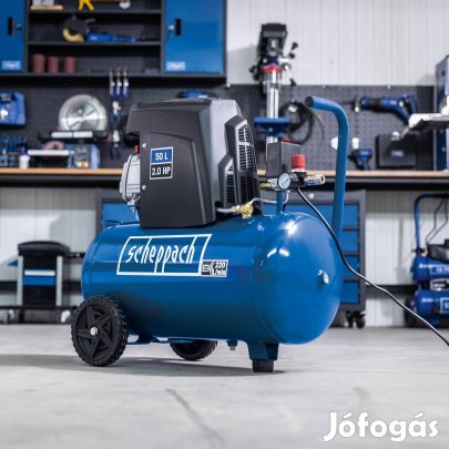 Kompresszor - 10bar-50L-173 L/min | olajos-HC63 Scheppach
