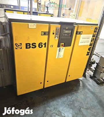 Komresszor 37kw 6,1m3/perc 7,5bar KAESER BS61 csavarkomresszor