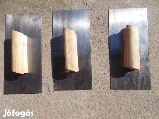 Kőműves acélsimító 300 mm-es, koranyagból, hazai, Profi, Új!