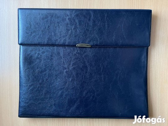 Konferencia mappa, A4, műbőr, "Optimus", fekete Új