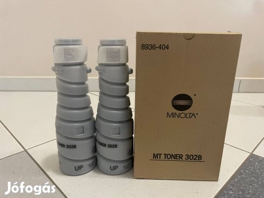 Konica Minolta MT-302B 2 db fekete (black) eredeti toner eladó!
