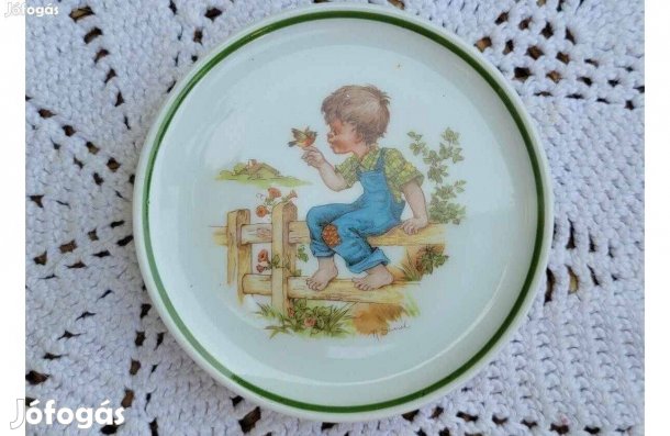 König Bavaria porcelán mese mintás kis tányér
