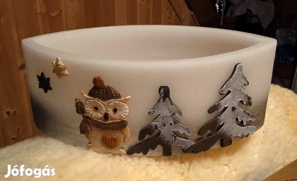 Könnycsepp alakú Adpal Hóbagoly lámpás, fehér