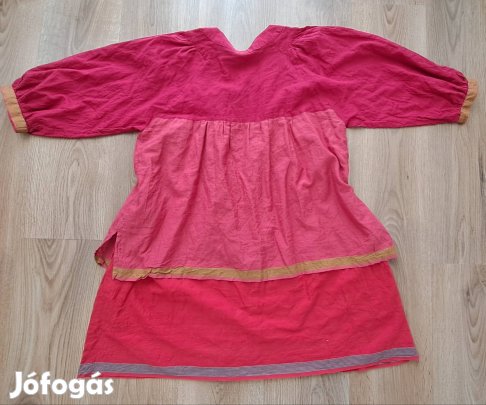 Könnyed indiai pamut zsebes  tunika ruha