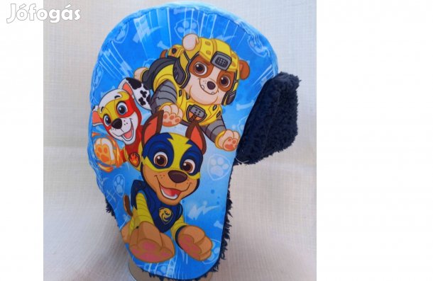 Könnyű, puha sapka, Mancs őrjáratos, 4-6 éves kisfiú részére