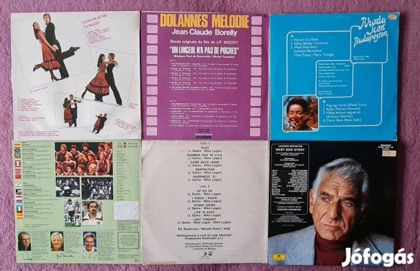 Könnyűzenei / pop lemezek LP-k (6 db)