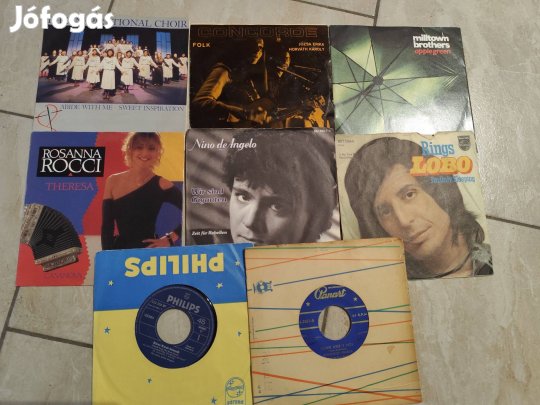 Könnyűzenei -bakelit kislemez csomag remek állapotban