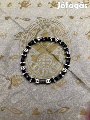 Konplott gumis karkötő fekete Swarovski kristályokkal