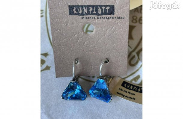Konplott lógós fülbevaló Swarovski kristállyal