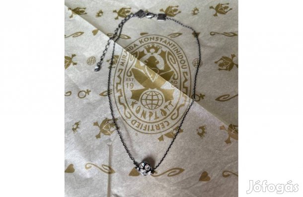 Konplott nyaklánc fehér Swarovski kristályokkal