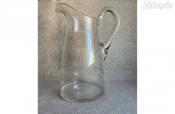 Konyhai - kancsó üveg, régi 23,5 cm