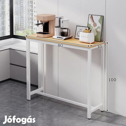 Konyhai bárasztal 100x30x80 fehér KZ01-1
