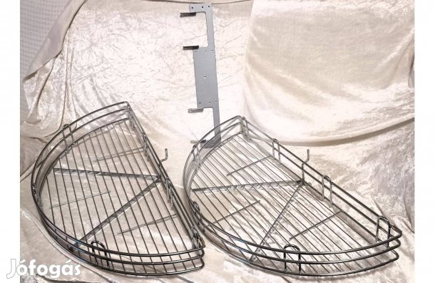 Konyhai fémrács KCM760 Félkör Kosár Sarokszekrényhez