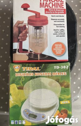 Konyhai mérleg, tésztaadagoló, uzsonnástáska hőtátolós