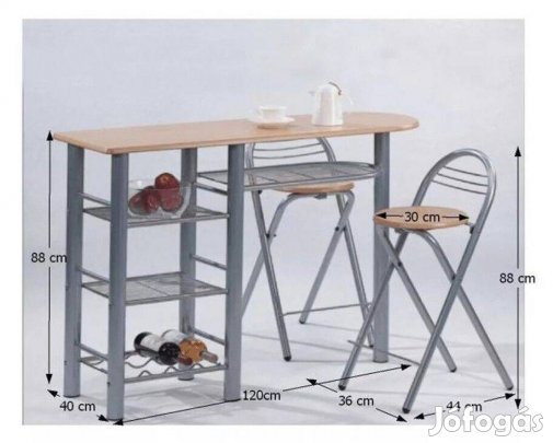 Konyhai reggeliző/Bárszett