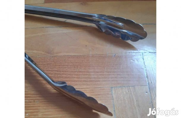 Konyhai tálaló csipesz ezüst színű, alumínium