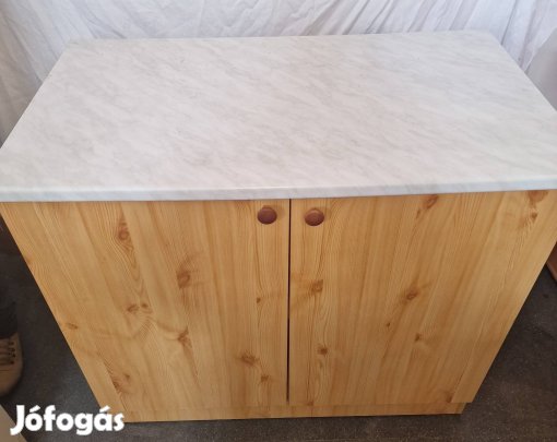 Konyhaszekrény mosogató.Munkalappal.Fenyő fóliás.
