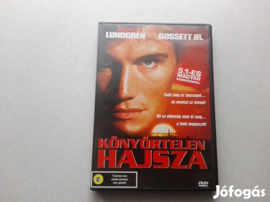 Könyörtelen hajsza című új, eredeti, magyar nyelvű DVD film eladó !