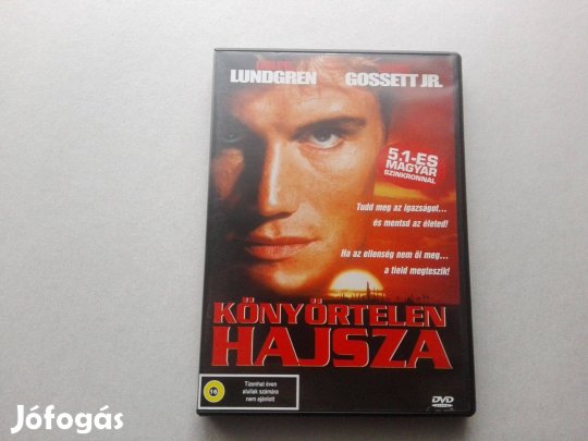 Könyörtelen hajsza című új, eredeti, magyar nyelvű DVD film eladó !